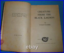 Vargo Statten Creature From The Black Lagoon HB 1st edn 1954 Dragon & PB RARE