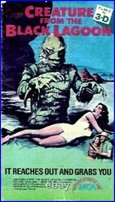 Vhs CREATURE FROM THE BLACK LAGOON 1954 3-D withGLASSES UBER RARE MCA Julie Adams