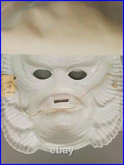 Vintage 1973 Halloween Costume Mask Plastic Creature from the Black Lagoon
