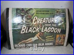 Vintage 1986 Creature From The Black Lagoon Half Sheet Movie Poster