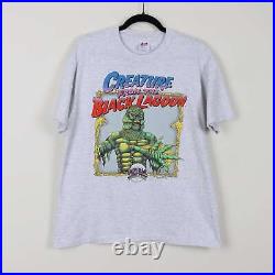 Vintage 90s Creature From The Black Lagoon 1991 Monsters UCS T-shirt Size Large