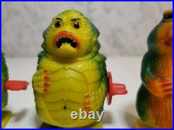 Vintage Creature From The Black Lagoon & Godzillia Sparking Wind Up Toy Lot