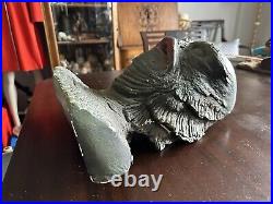 Vintage Creature From The Black Lagoon Head Figure Plaster Form Signed Large