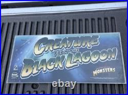 Vintage Creature From The Black Lagoon Slot Machine Belly Glass HTF 20x9.75