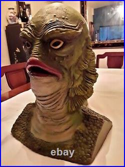 Vintage Full Size Creature From The Black Lagoon Bust Statue