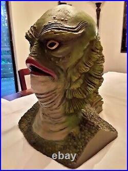 Vintage Full Size Creature From The Black Lagoon Bust Statue