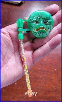 Vintage Halloween Ratchet Candy Creature From The Black Lagoon 60s Green Display