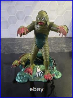 Vintage Monogram Aurora Creature From The Black Lagoon Model, WithSnake & Tree