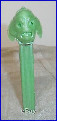 Vintage pez Creature from the Black Lagoon 1960s no feet green stem 2.6