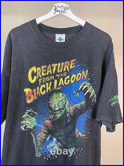 Vtg 90s Creature from Black Lagoon monsters universal mummy horror shirt xl