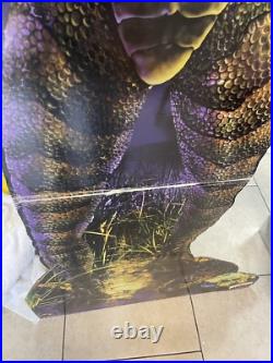 Vtg Creature From the Black Lagoon 6 Ft. Cardboard Cut Out Double Sided