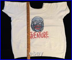 Vtg Sweatshirt with 1960s Mani-Yack Creature from the Black Lagoon Iron-on Size L