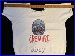 Vtg Sweatshirt with 1960s Mani-Yack Creature from the Black Lagoon Iron-on Size L