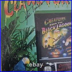 Williams Creature From The Black Lagoon Promo Pinball Flyer Signed John Trudeau